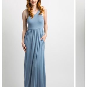 Pink Blush maternity maxi dress